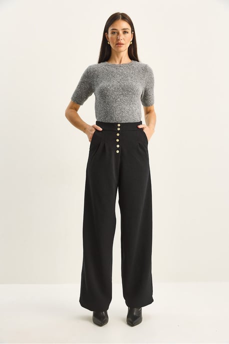 Hoge Taille Brede Pantalon Palazzo - Image 3