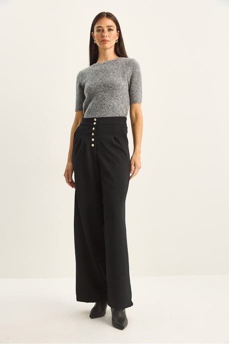 Hoge Taille Brede Pantalon Palazzo - Image 4