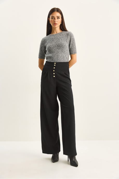 Hoge Taille Brede Pantalon Palazzo - Image 5