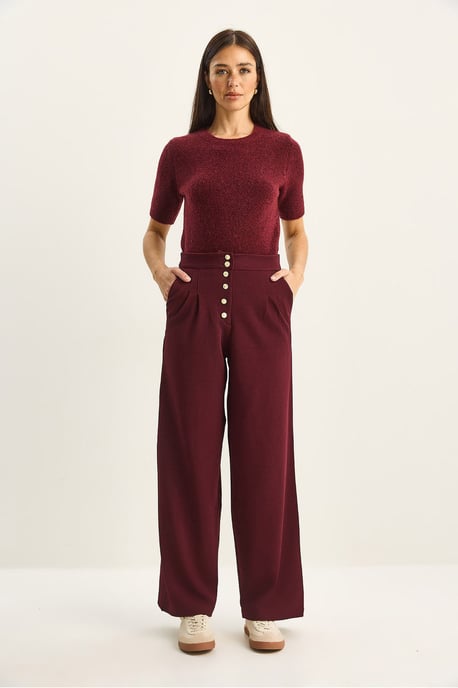 Hoge Taille Wijde Pantalonbroek - Image 2