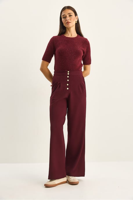 Hoge Taille Wijde Pantalonbroek - Image 3