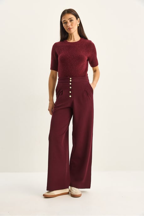 Hoge Taille Wijde Pantalonbroek - Image 4