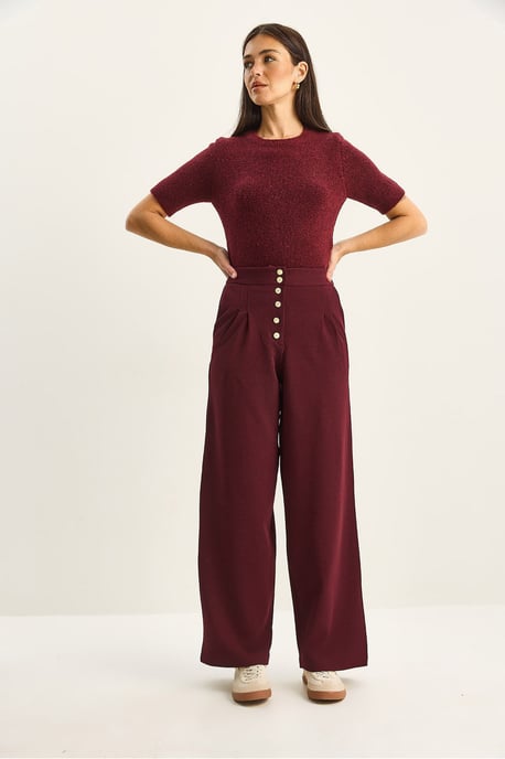 Hoge Taille Wijde Pantalonbroek - Image 6