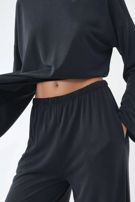 Rechttrekkende Broek met Elastische Taille - Image 4
