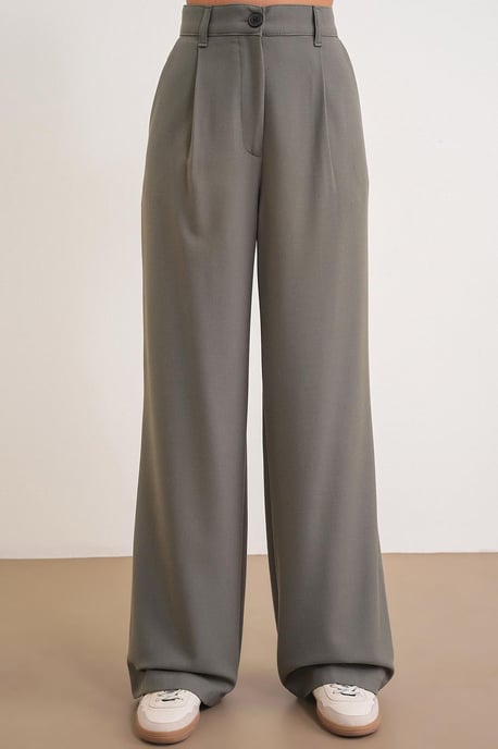 Hoge Taille Palazzo Broek met Zakken - Image 3
