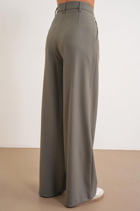 Hoge Taille Palazzo Broek met Zakken - Image 6