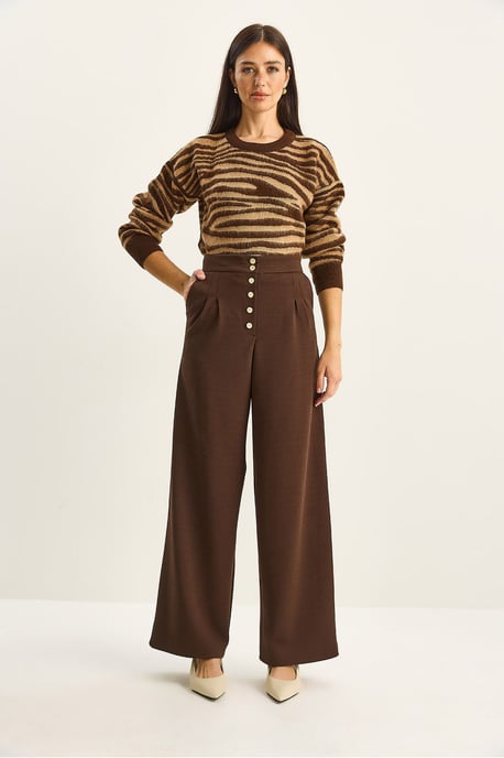 Hoge Taille Wijdere Palazzo Broek - Image 2