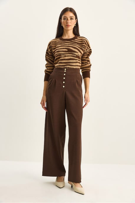 Hoge Taille Wijdere Palazzo Broek - Image 3