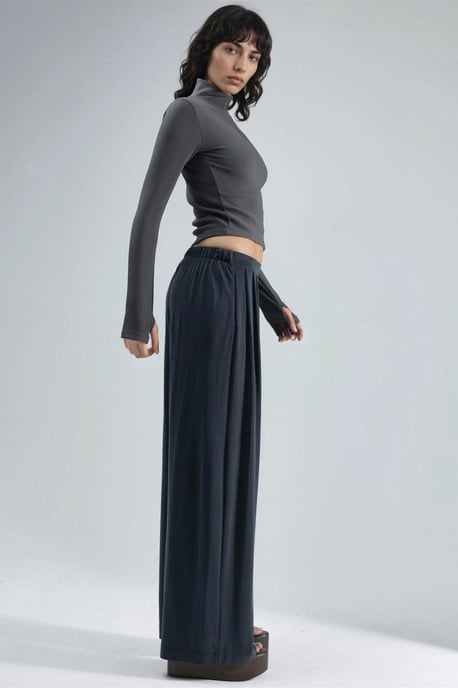 Plissé Wijd Pantalon met Zakken - Image 4