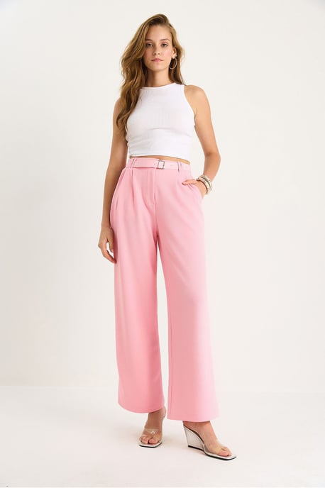 Gesp Breit Leg Tricot Broek - Image 2