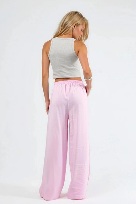 Brede Taille Pantalons met Plissé - Image 3