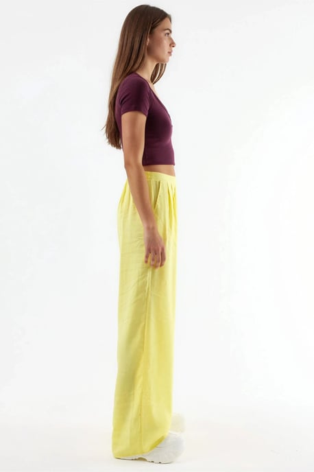 Brede Taille Pantalons met Plissé - Image 2