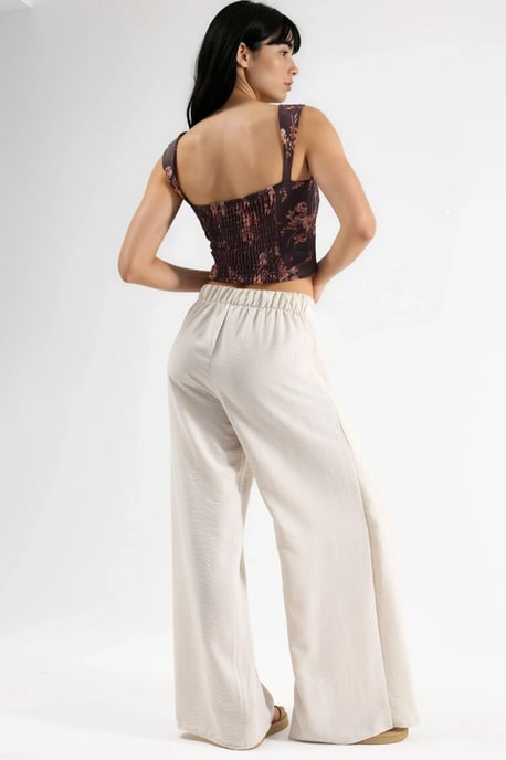 Trekkoord Taille Crepe Broek met Strikdetail - Image 3
