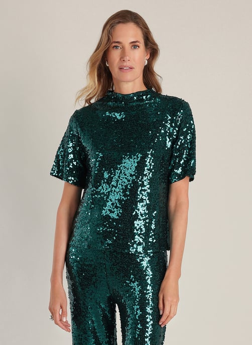 YEST Philomena Essential Tops Teal Green - Image 1