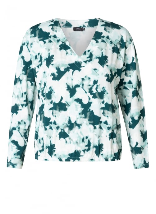 YEST CURVE Helya Jersey Shirts Mint/Multi - Image 1