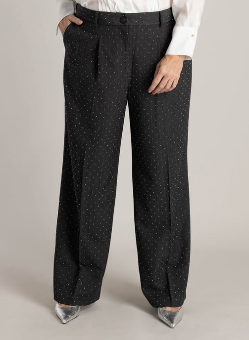 YEST CURVE Hedwig Essential Bottoms Dark Grey/Melange - Image 1
