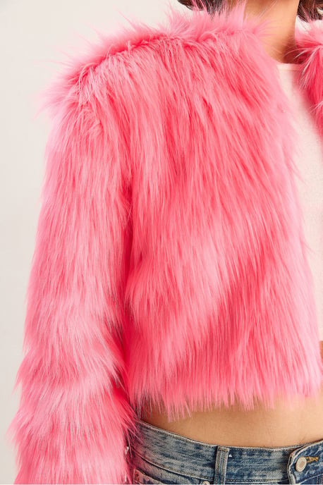 Boxy Crop Nepen Bontjas - Image 6
