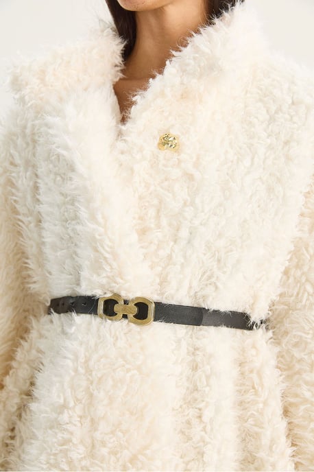 Oversized Pluche Jas met Kraag - Image 5