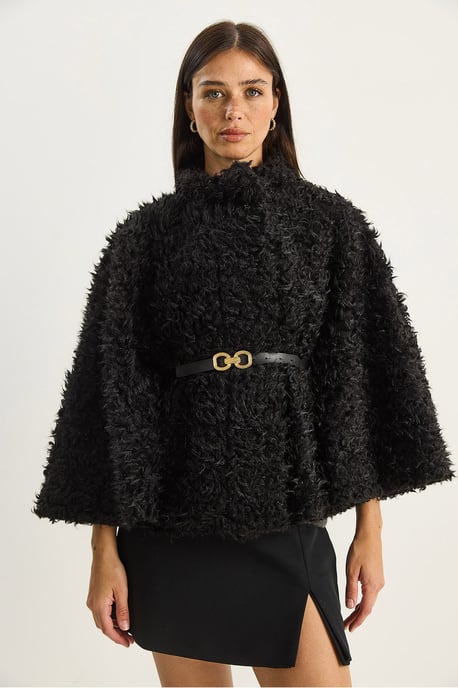 Oversized Pluche Jas met Kraag - Image 2
