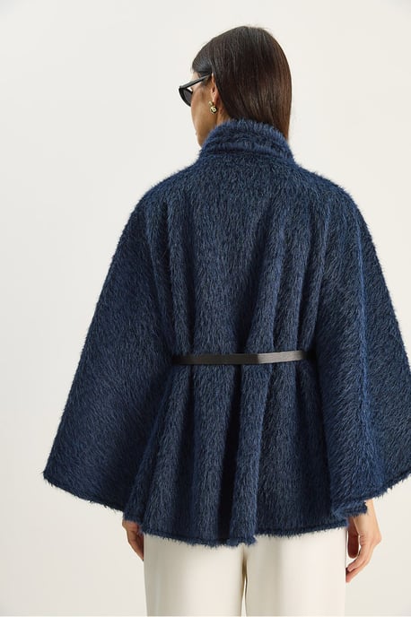 Geweven Overmaat Button-Up Overjas - Image 6