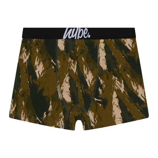 3-Pack Jongens Boxers Zwart, Olijf & All Over Print Zachte Ademend Ondergoed - Image 3
