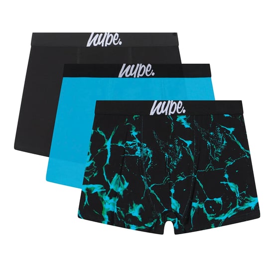 3-Pack Jongensboxers Zwart, Turquoise & Zwembadenprint Zachte Ademende Ondergoed - Image 1