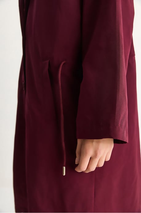 Oversized Midi Trenchcoat met Sjaalkraag - Image 6