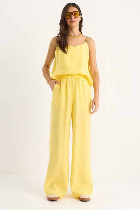 Mouwloze Camisole en Wijde Pantalons Coördinatieset - Image 1