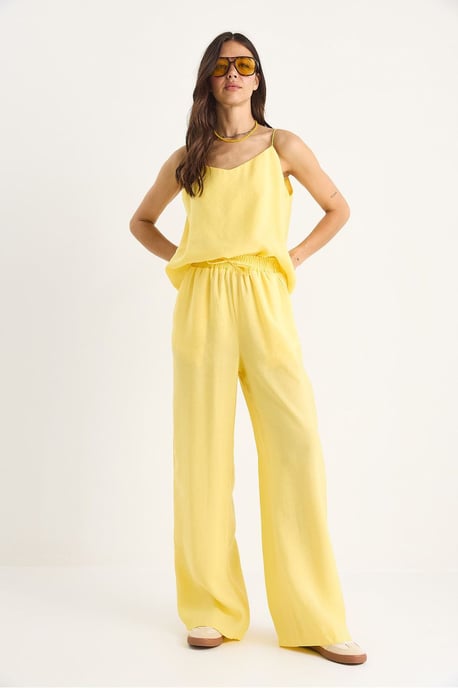Mouwloze Camisole en Wijde Pantalons Coördinatieset - Image 4