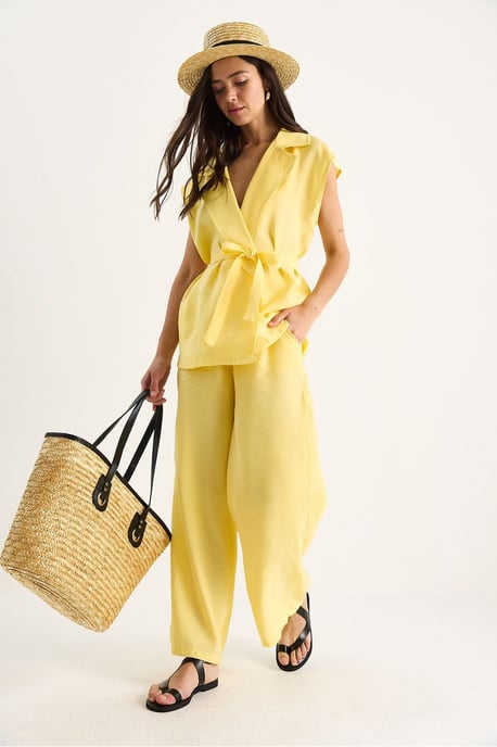 Vest en Wijde Pantalon Set - Image 3