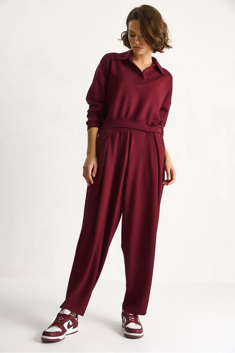Hoge Taille Textuur Gebreide Twee-Delige Outfit Set - Image 4