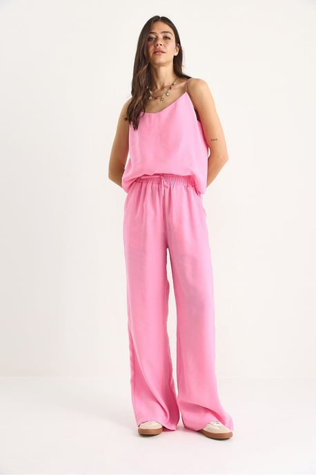 Mouwloze Camisole en Wijde Broek Coord Set - Image 3