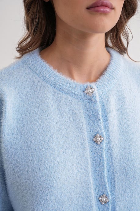Geknoopte Oversized Gestructureerde Cardigan - Image 5