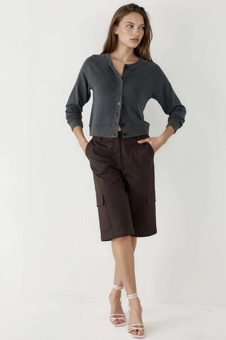 Ronde hals knoop cardigan - Image 4