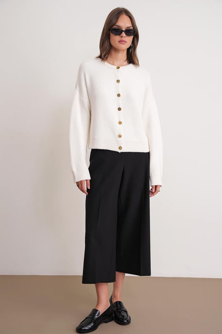 Knopenribgebreide Cardigan - Image 2