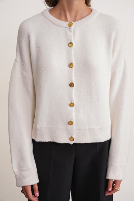 Knopenribgebreide Cardigan - Image 5