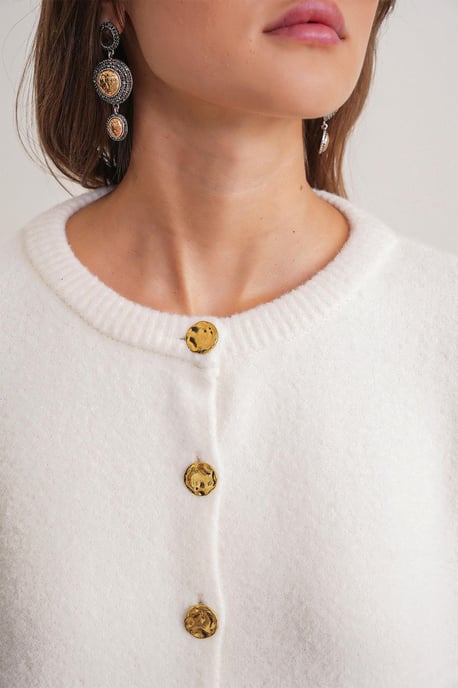 Knopenribgebreide Cardigan - Image 6