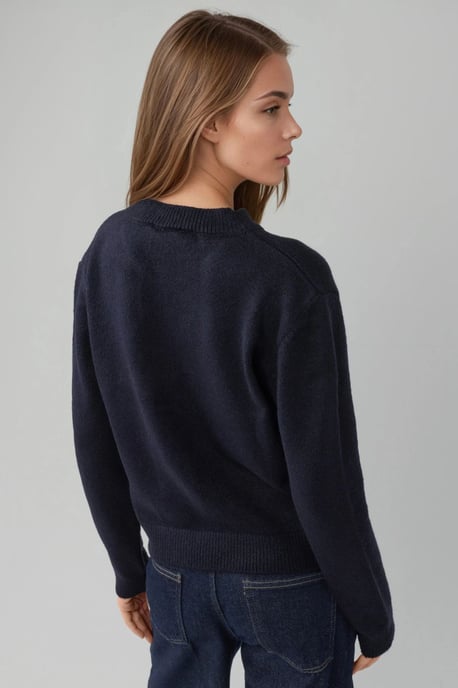 Ronde Hals Breigoed Zachte Touch Cardigan - Image 5