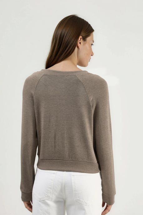 Ronde hals knoop cardigan - Image 3