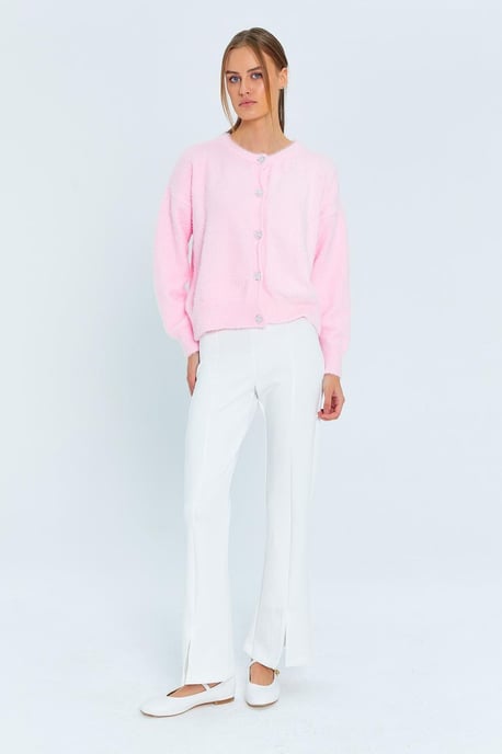 Geknoopte Oversized Gestructureerde Cardigan - Image 2