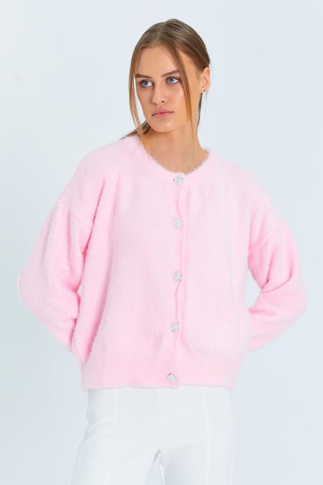 Geknoopte Oversized Gestructureerde Cardigan - Image 3
