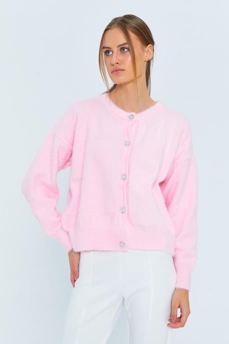 Geknoopte Oversized Gestructureerde Cardigan - Image 4
