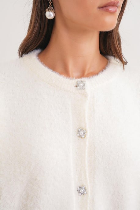 Geknoopte Oversized Geweven Cardigan - Image 4