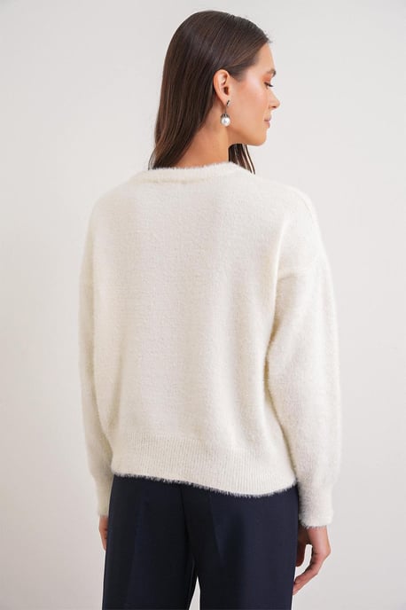Geknoopte Oversized Geweven Cardigan - Image 5