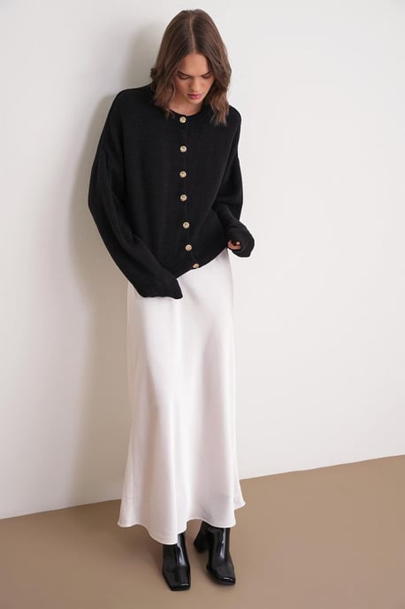 Geknoopte Ribbels Brei Cardigan - Image 2