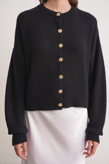 Geknoopte Ribbels Brei Cardigan - Image 4