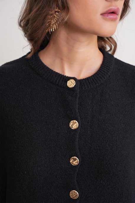 Geknoopte Ribbels Brei Cardigan - Image 5
