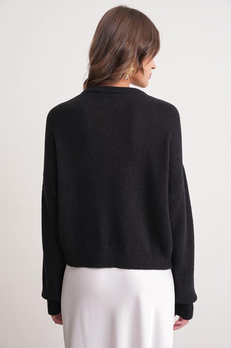Geknoopte Ribbels Brei Cardigan - Image 6