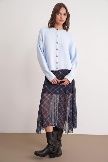 Geknoopte Ribgebreide Cardigan - Image 2