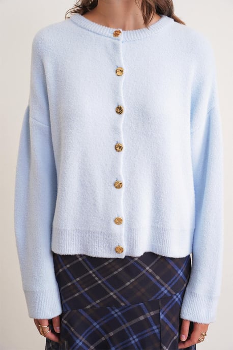 Geknoopte Ribgebreide Cardigan - Image 5